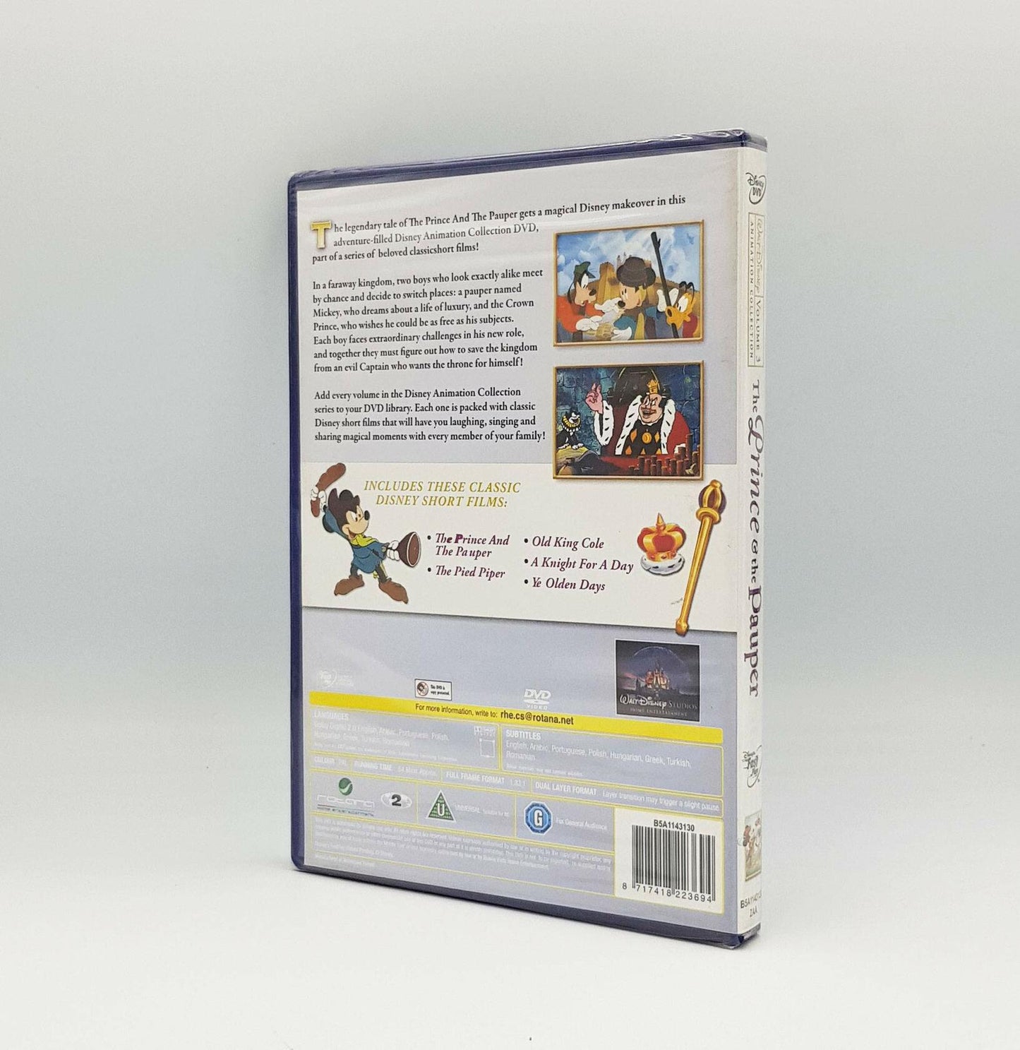 Disney Animation Collection Vol. 3: The Prince & the Pauper [DVD] - Very Good