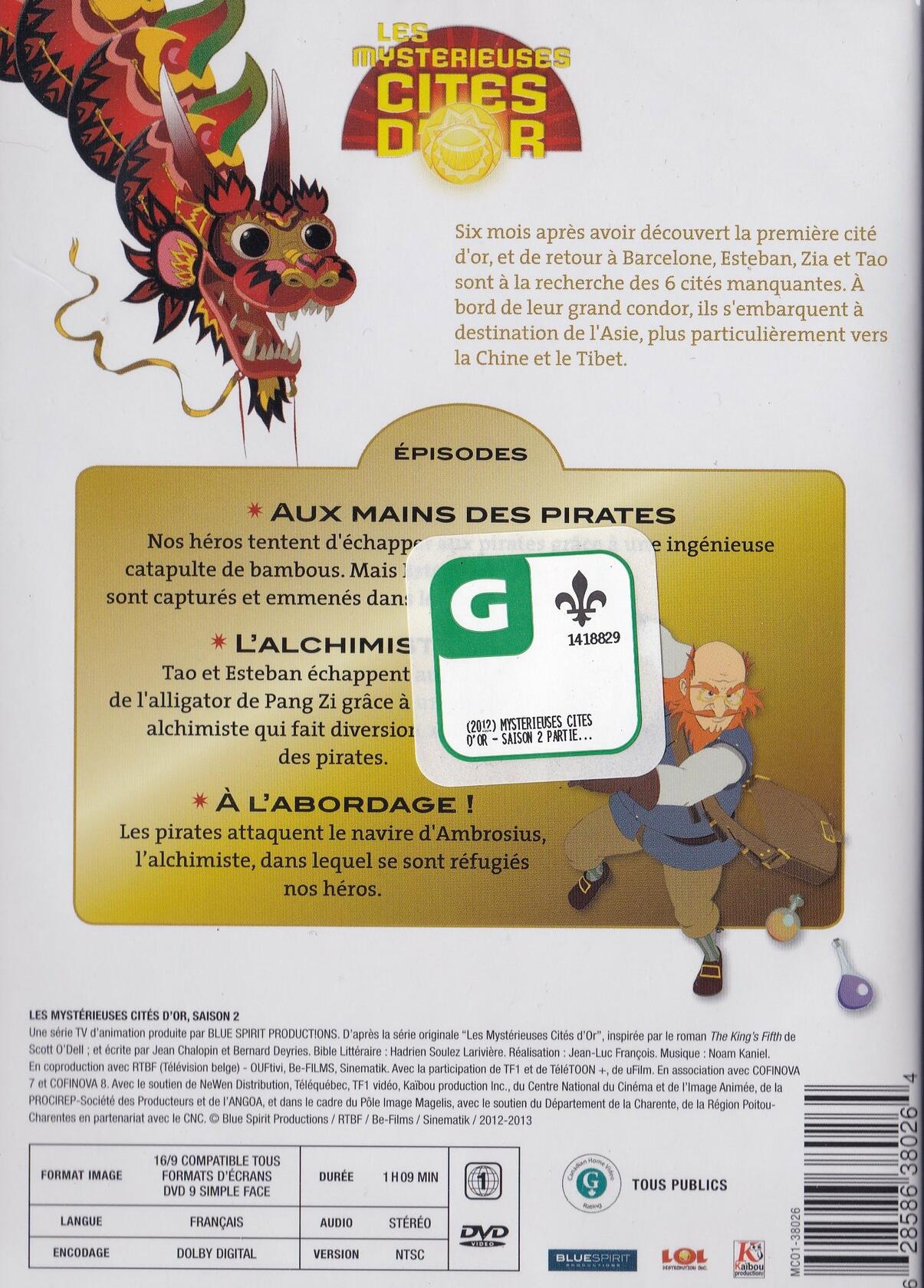 Mysterieuses Cite D'or Les Les Pirates [DVD] - Very Good