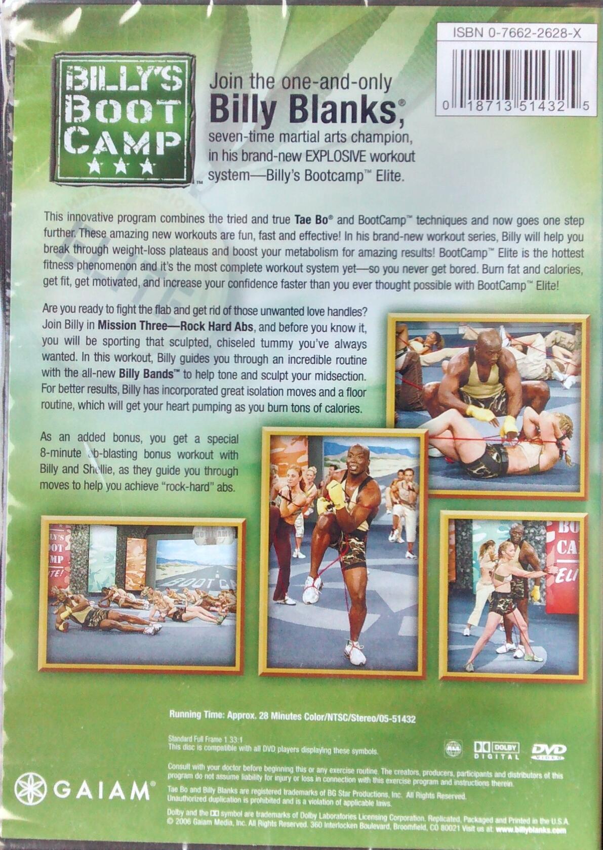 Billy's Boot Camp: Elite Mission Three - Rock Solid Abs [Unknown Binding] - Very Good
