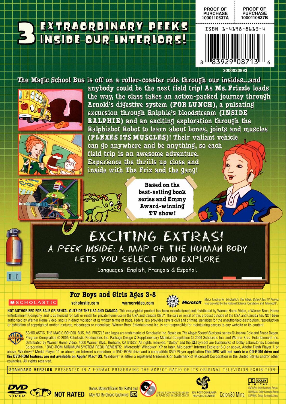 The Magic School Bus: Human Body (Bilingual) [DVD] - Very Good