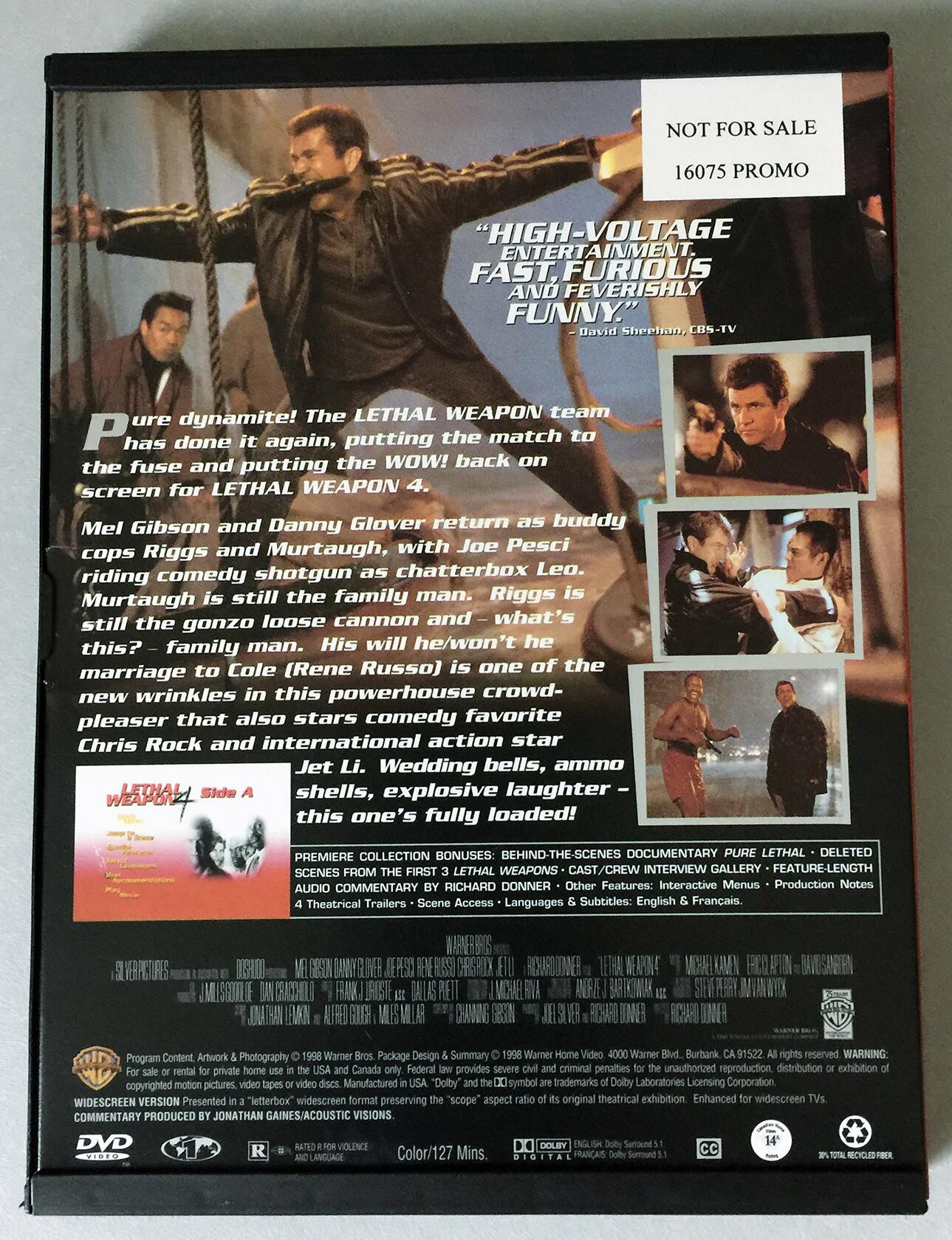 Lethal Weapon 4 (Widescreen) [DVD] - Good
