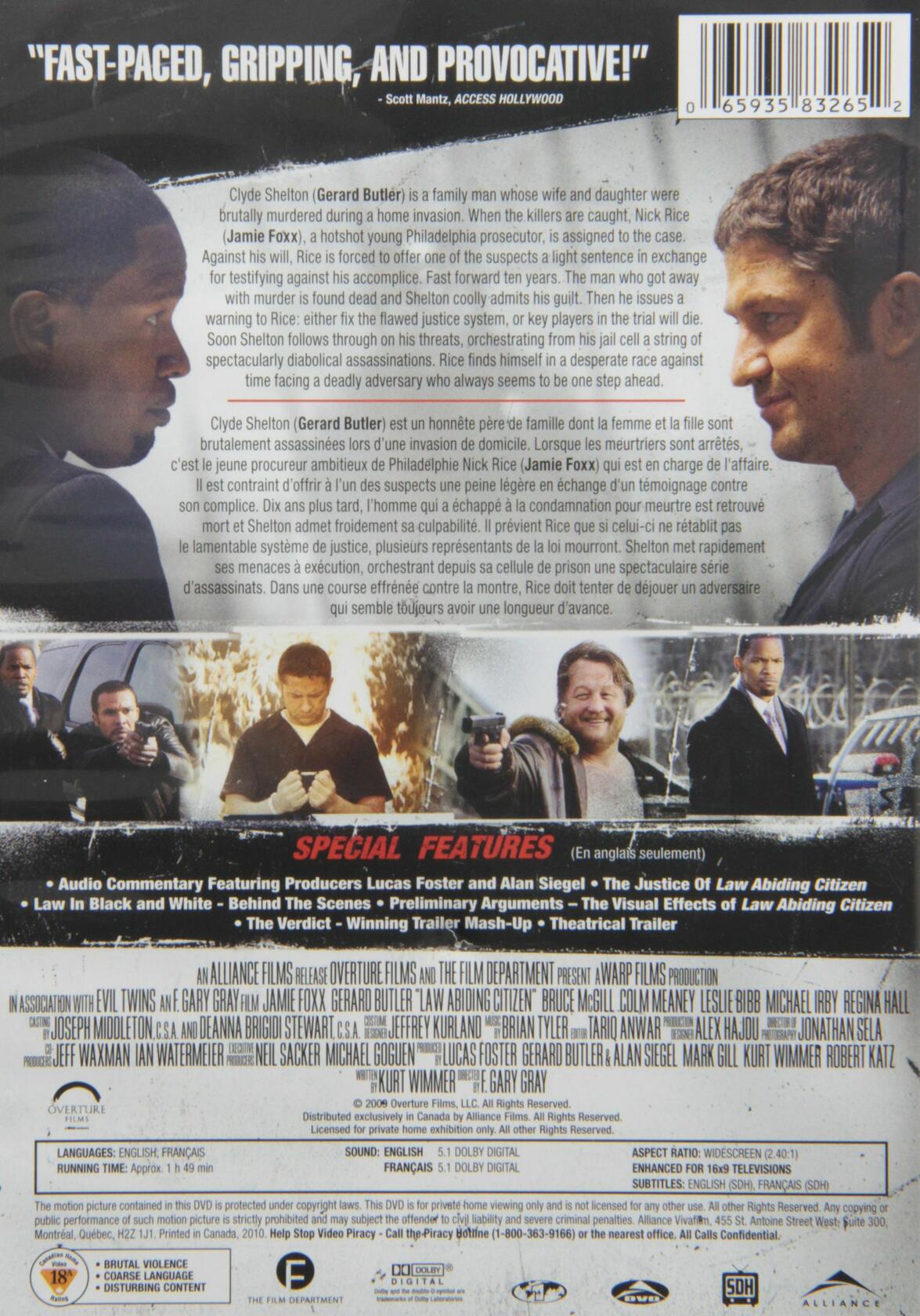 Law Abiding Citizen (Bilingual) [DVD]