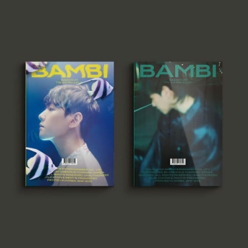 Bambi (Photobook Version) (Random Cover) (incl. 88pg Photobook, 24pg Lyric Paper, 2pc Poster, Clear Card, Sequence Film, Postcard + Photocard) [Audio CD] Baek Kyun - Very Good