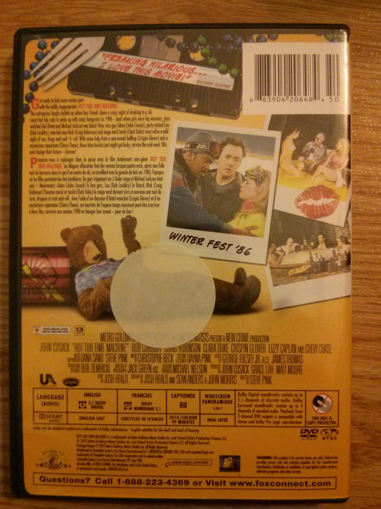 Hot Tub Time Machine [DVD] [DVD] - Good