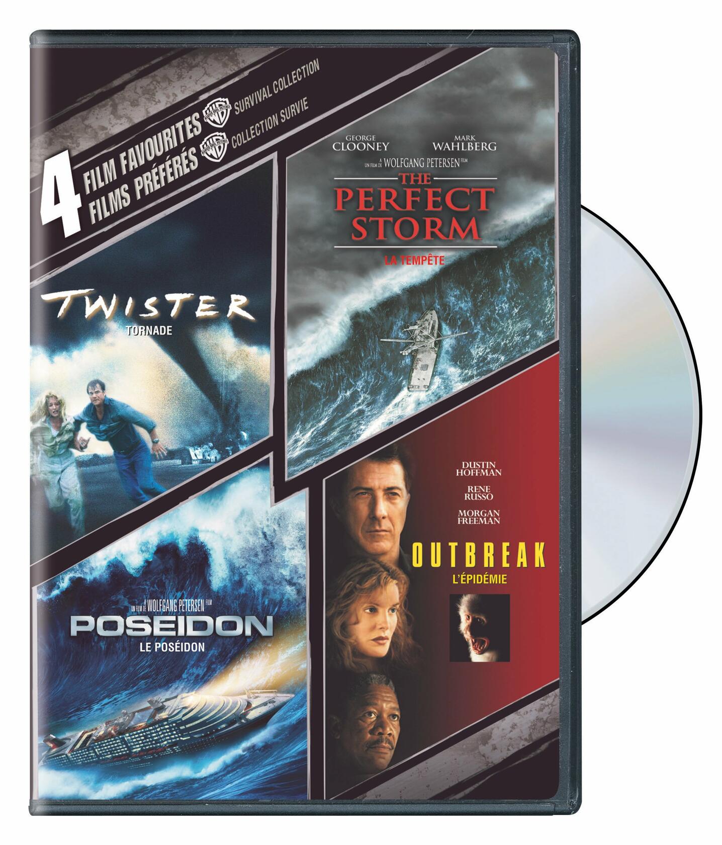 4 Film Favorites: Survival Collection (Twister / The Perfect Storm / Poseidon / Outbreak) (Bilingual) [DVD] - Very Good