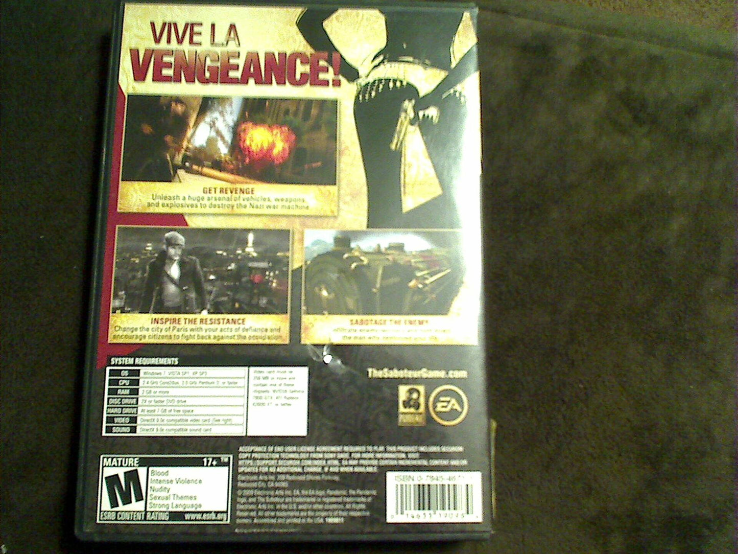 The Saboteur - Standard Edition [video game] - Very Good
