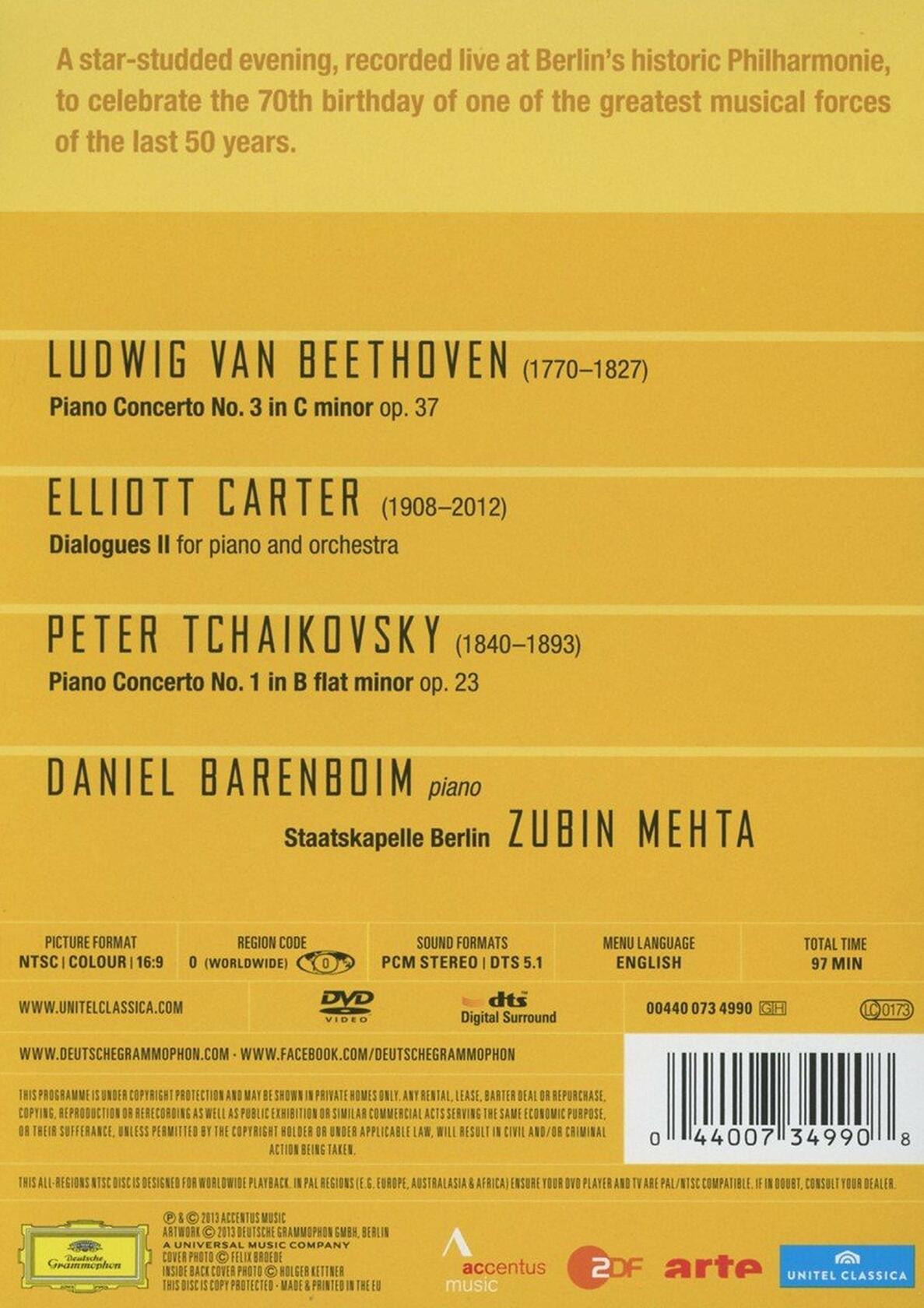 Daniel Barenboim: 70th Birthday Concert [DVD]