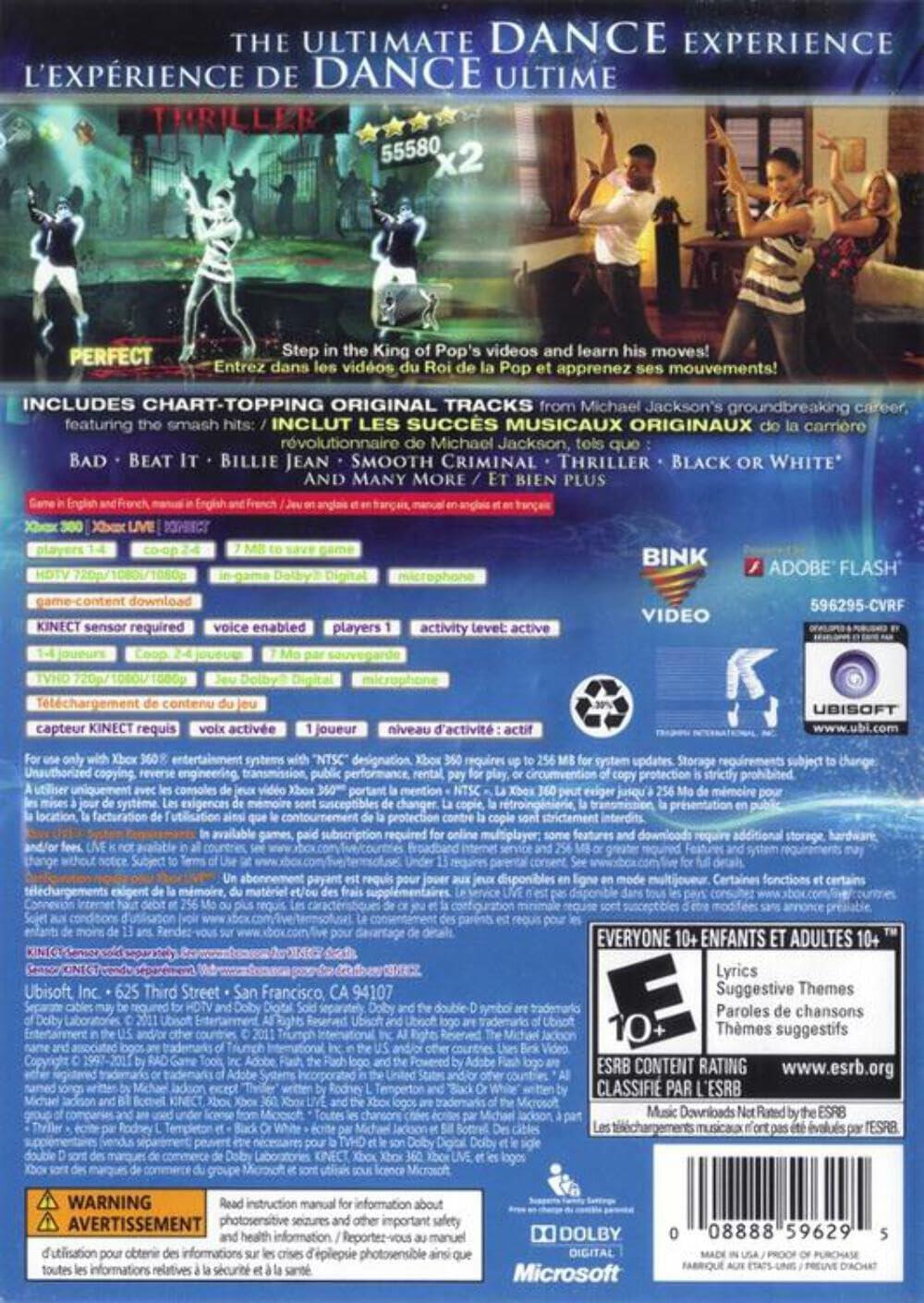 Michael Jackson: The Experience - Xbox 360 Standard Edition [video game] - Very Good