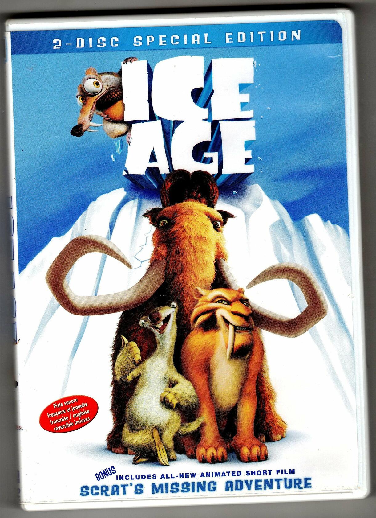 Ice Age (Quebec Version - English/French) [DVD] - Good