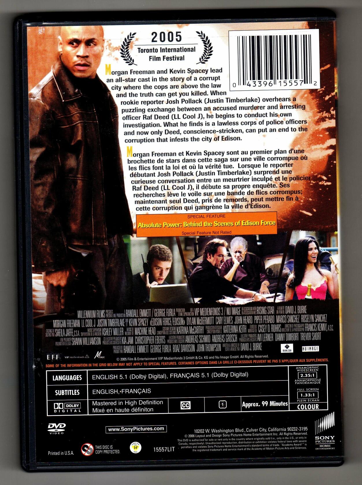 Edison Force Bilingual [DVD] - Good