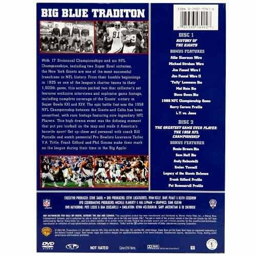 NFL History of the New York Giants DVD [DVD] - Good