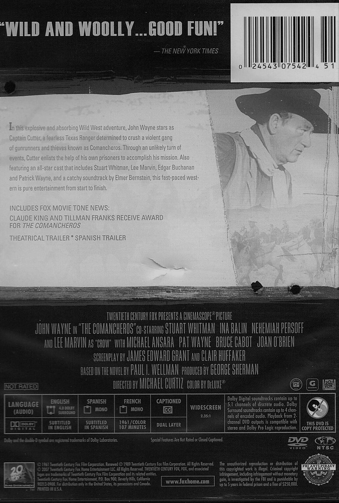 The Comancheros [DVD] - Good