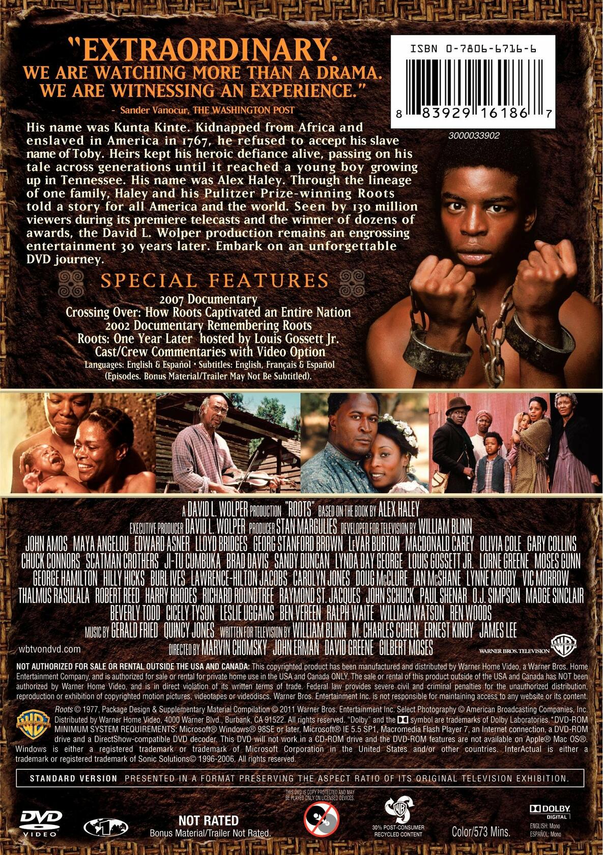 Roots: 30th Anniversary Edition [DVD] - Acceptable