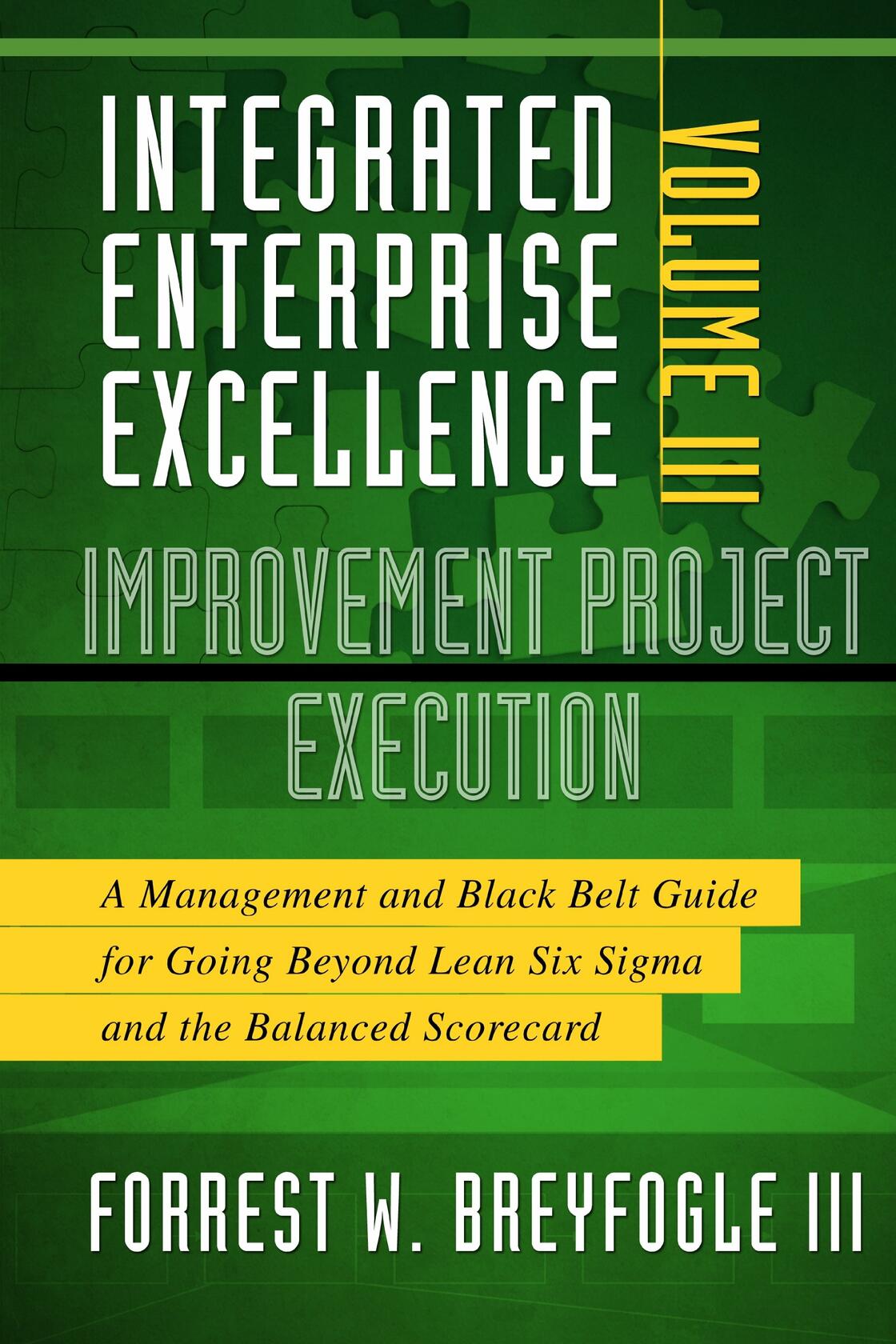 Improvement Project Execution: A Management and Black Belt Guide for Going Beyond Lean 6 Sigma and the Balanced Scorecard Breyfogle, Forrest W., III