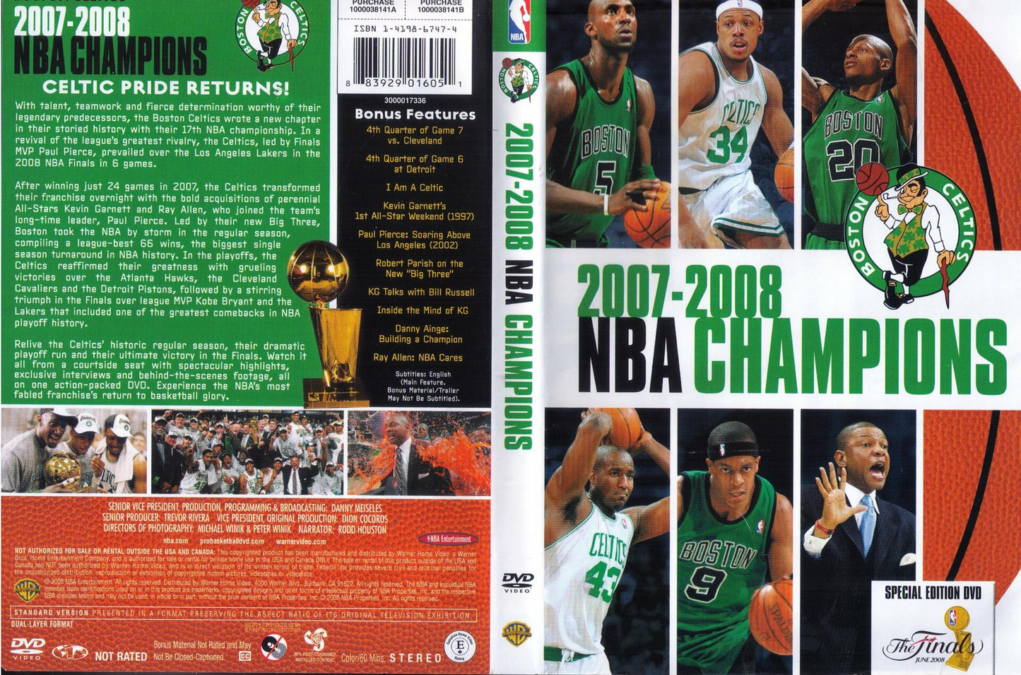 2007-2008 NBA Champions - Boston Celtics [DVD] - Very Good