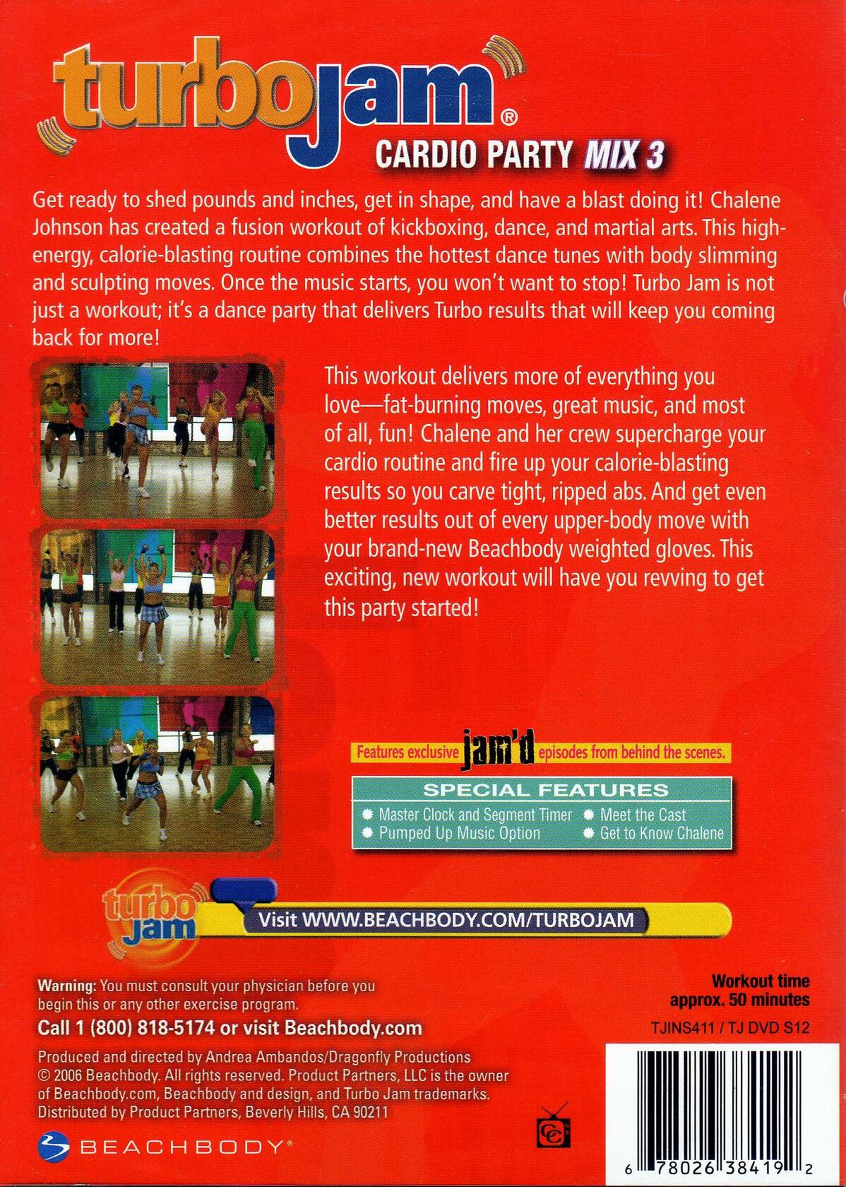 Turbo Jam Cardio Party Mix 3 [DVD] - Very Good