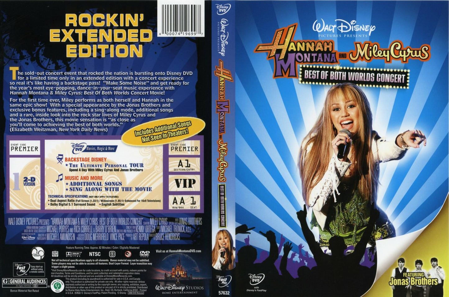 Hannah Montana Miley Cyrus Best Of Both Worlds concert [DVD] - Very Good