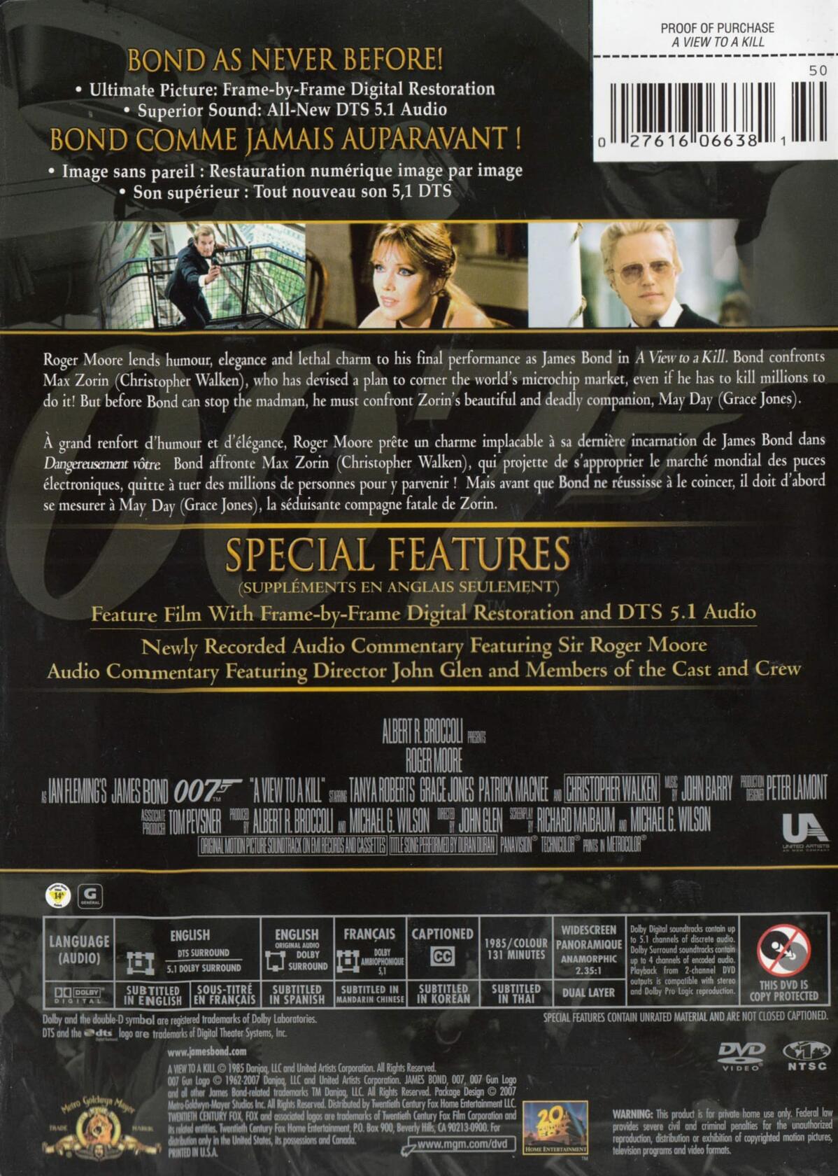 A View to a Kill [DVD] - Very Good