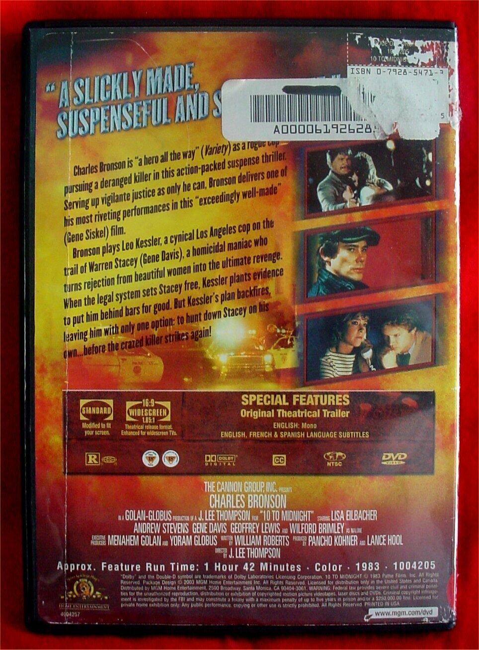 10 to Midnight (Widescreen) (Bilingual) [DVD] - Very Good
