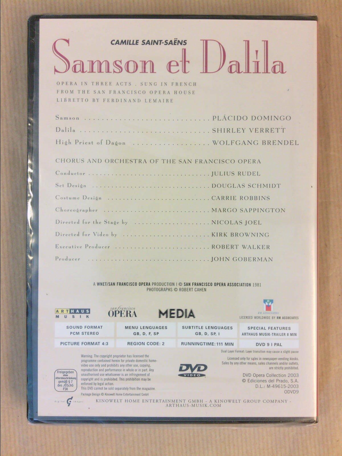 Saint-Saens - Samson et Dalila / Rudel, Domingo, Verrett, San Francisco Opera [DVD] - Very Good