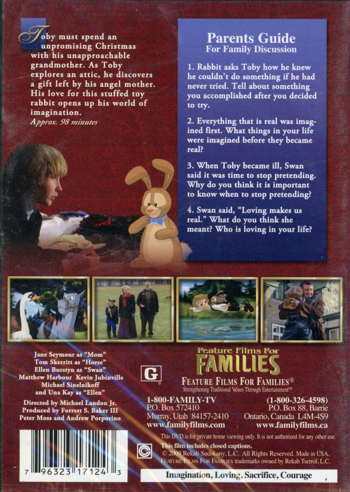 The Velveteen Rabbit: Special Commemorative 2-Disc Edition [DVD] - Very Good
