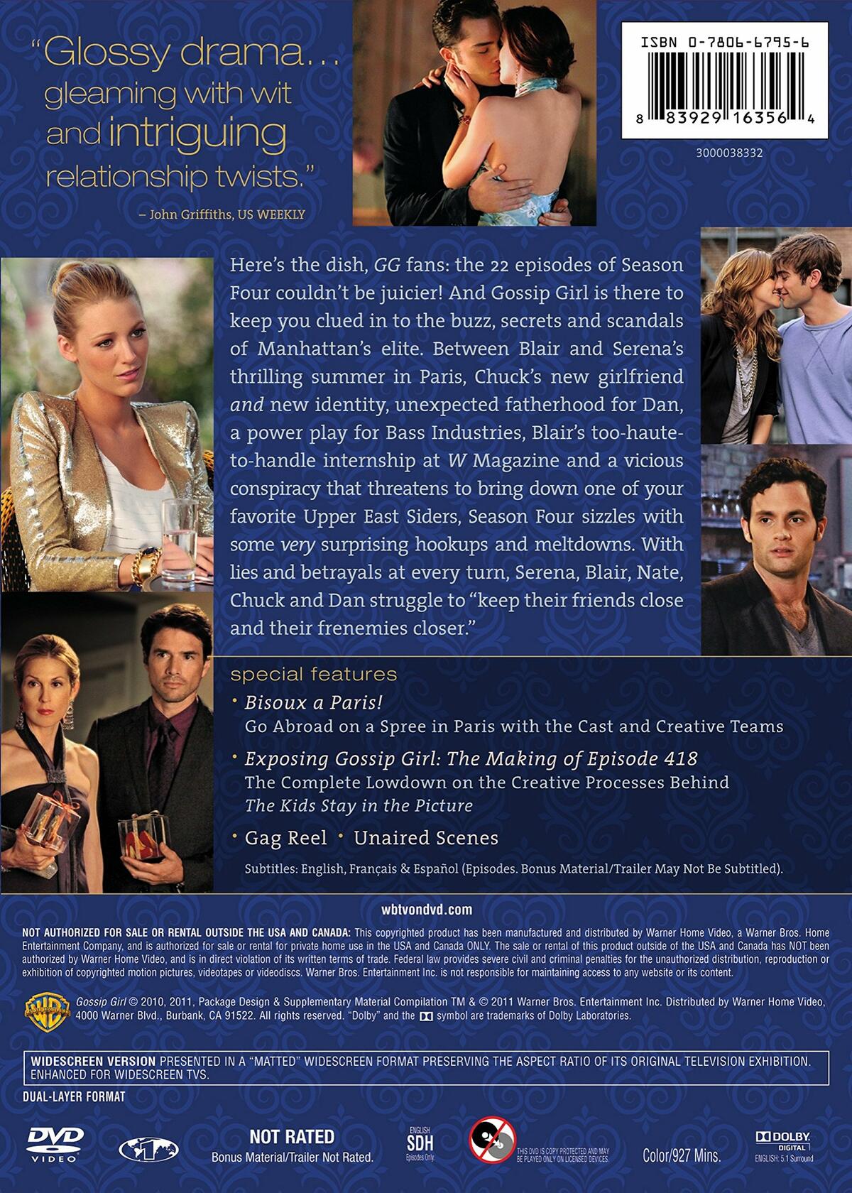 Gossip Girl: The Complete Fourth Season [DVD] - Very Good