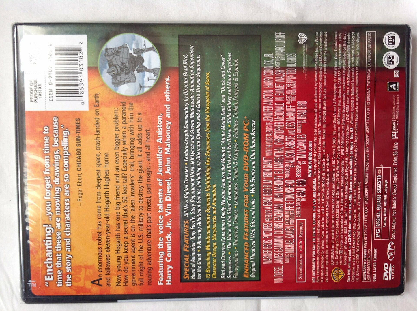 The Iron Giant: Special Edition [DVD] - Very Good