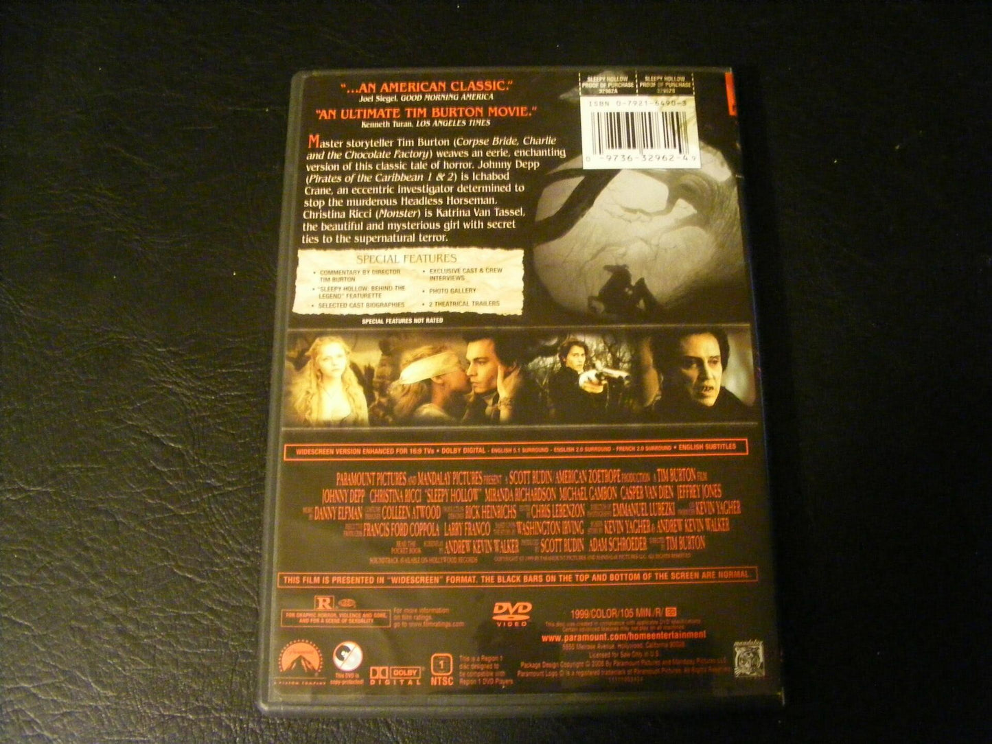 Sleepy Hollow [DVD] - Very Good