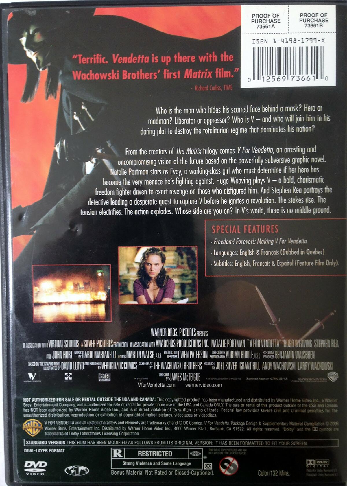 V For Vendetta - Very Good