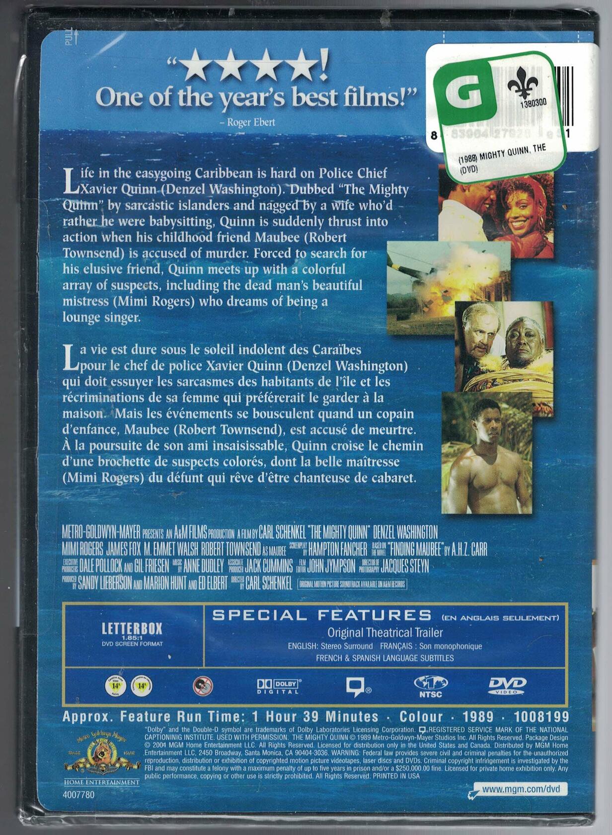 Mighty Quinn [DVD] - Very Good
