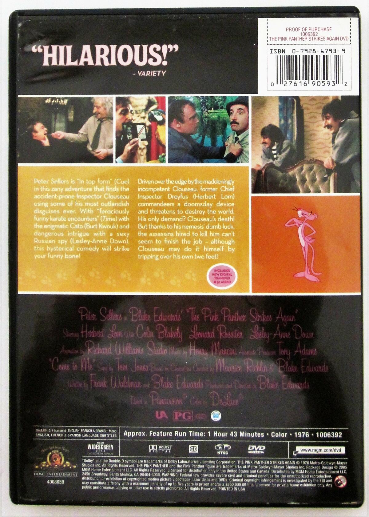 The Pink Panther Strikes Again (Widescreen/Full Screen) (Bilingual) [DVD]