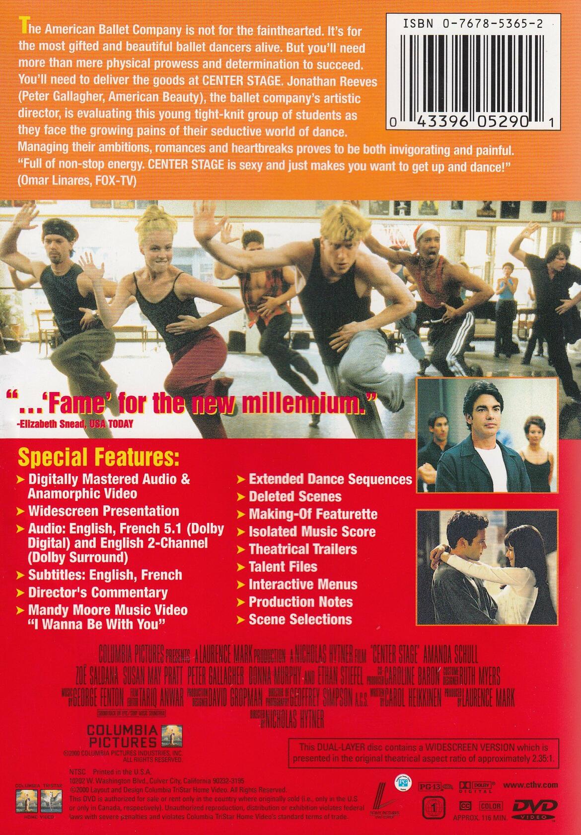 CENTER STAGE BY GALLAGHER,PETER (DVD) [DVD] - Very Good