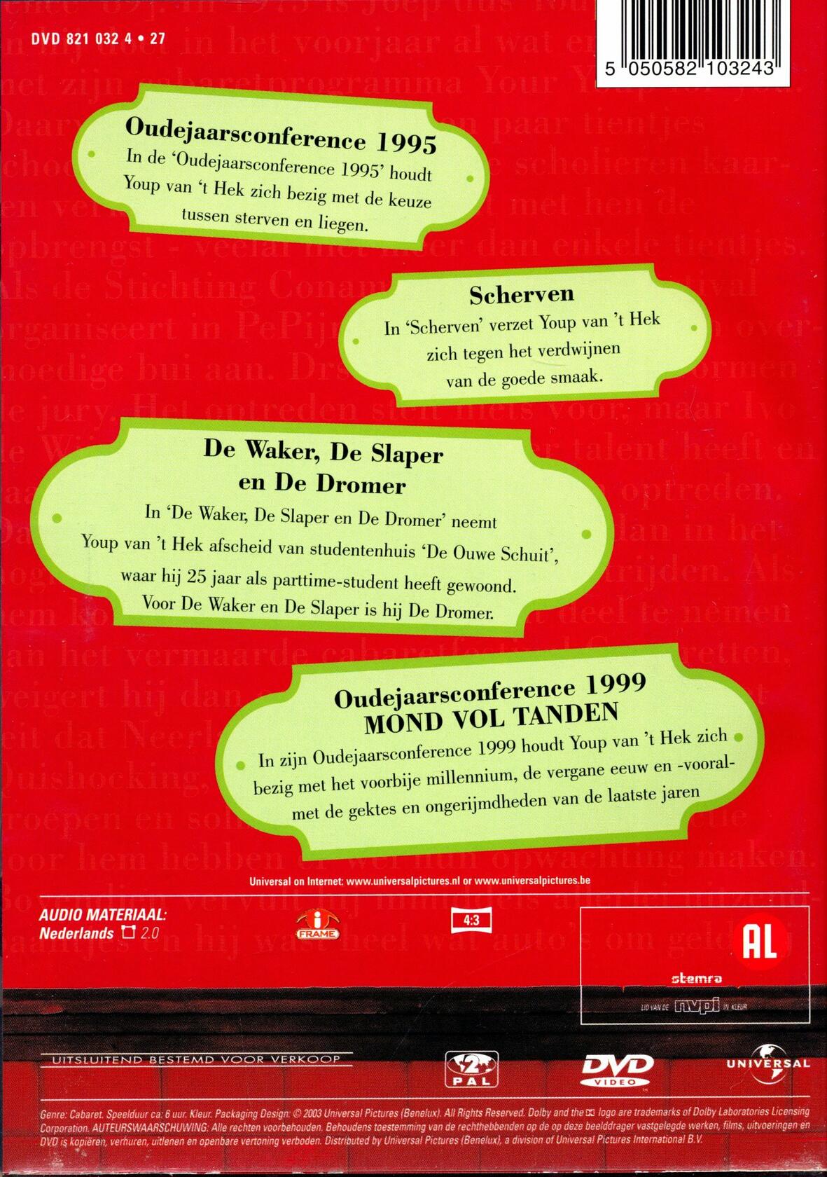 Youp van 't Hek Volume 3 | 1995 | 1997 | 1998 | 1999 [DVD] - Very Good