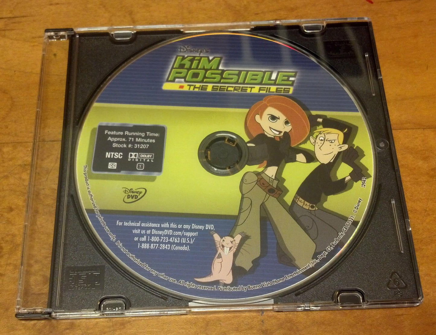 DISNEY'S KIM POSSIBLE: THE SECRET FILES (DOMESTIC VERSION) [DVD] - Very Good