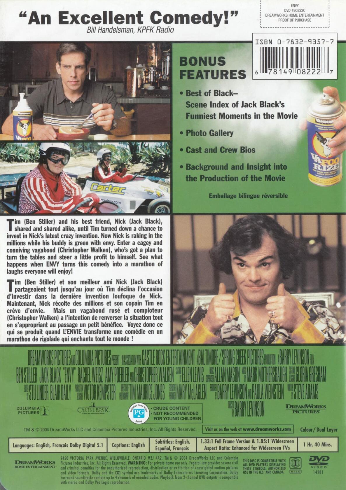 NEW Envy (DVD) [DVD] - Good