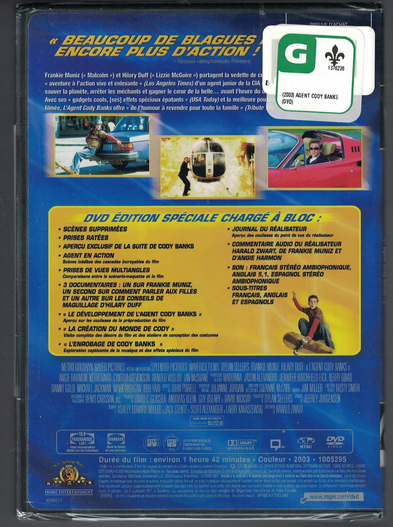 L'Agent Cody Banks [DVD] - Good