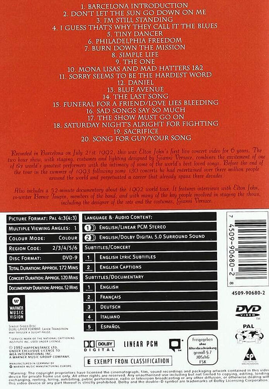 Live In Barcelona [DVD] - Very Good