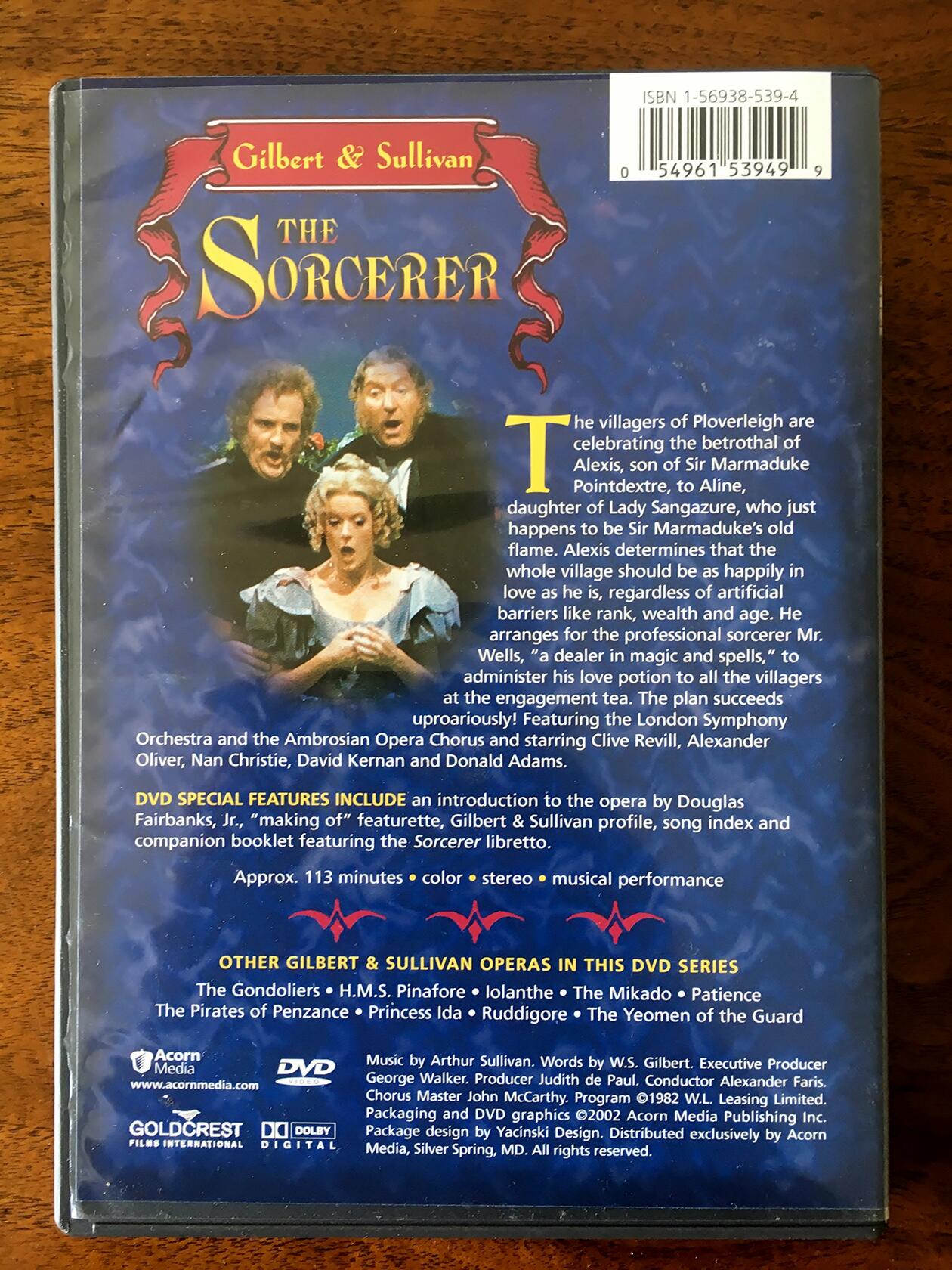 The Sorcerer - Gilbert & Sulli [DVD]