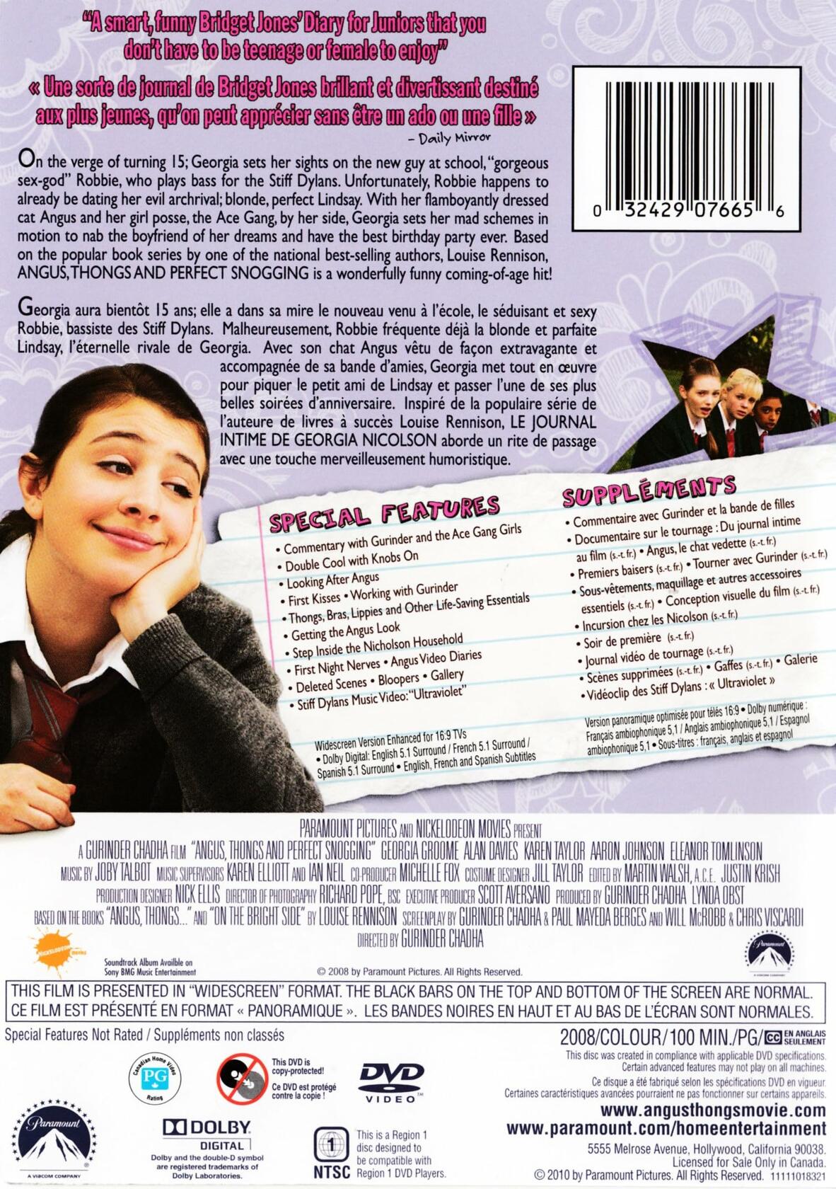 Angus, Thongs and Perfect Snogging [DVD] [DVD] - Very Good