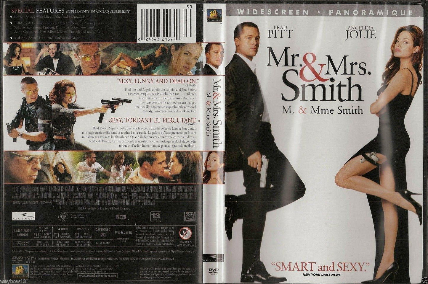 Mr. & Mrs. Smith (Widescreen Bilingual Edition) [DVD] - Very Good