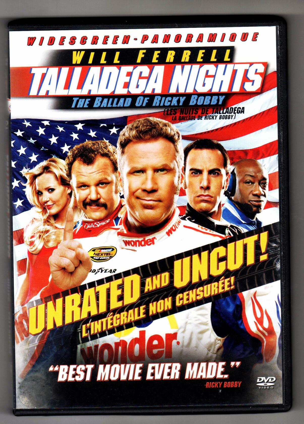 Talladega Nights: The Ballad of Ricky Bobby (Widescreen, Unrated) Bilingual [DVD] - Very Good