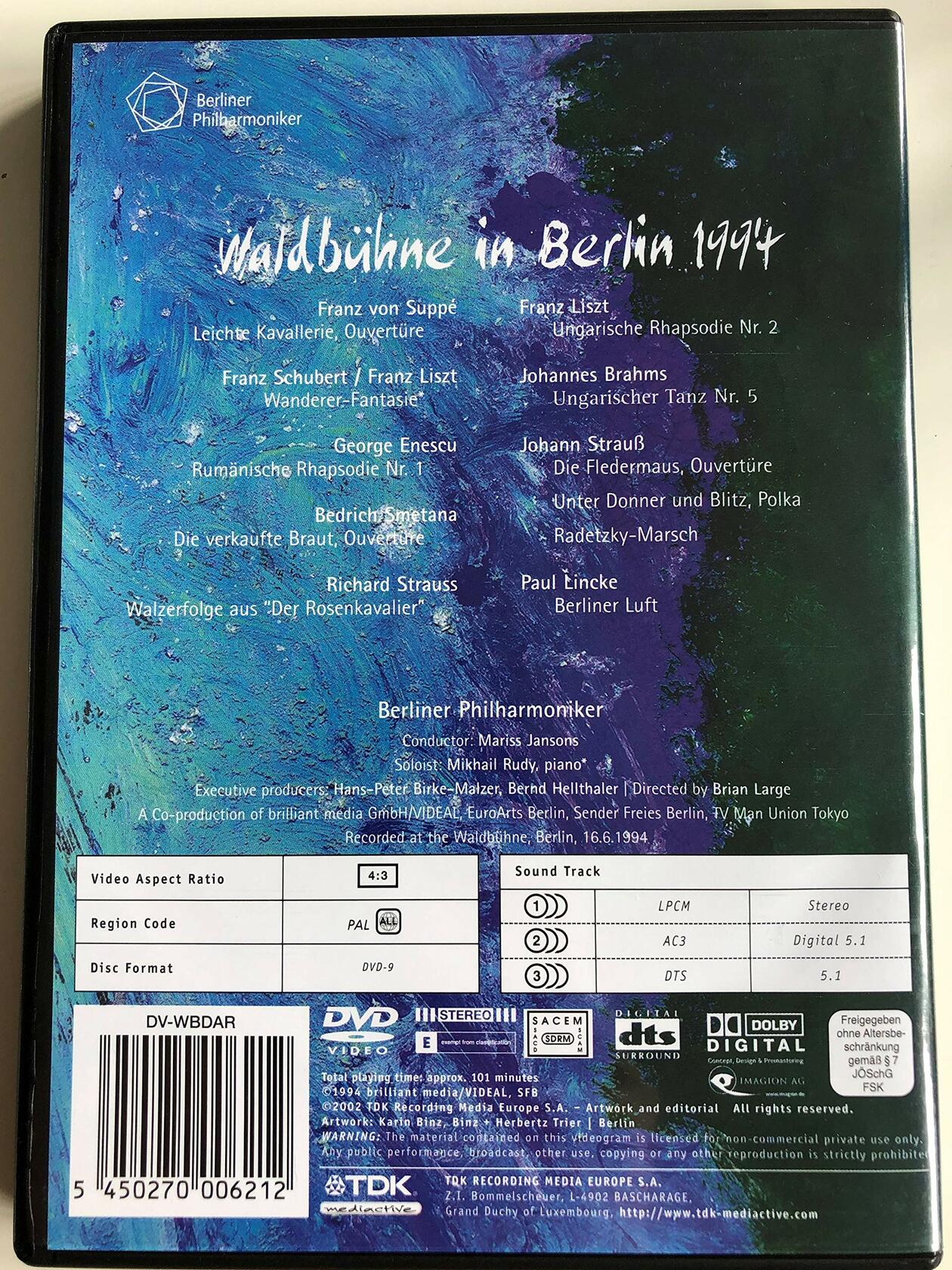 Walbühne A Berlin 1994 - Une Nuit De Danses Et De Rhapsodies - Very Good