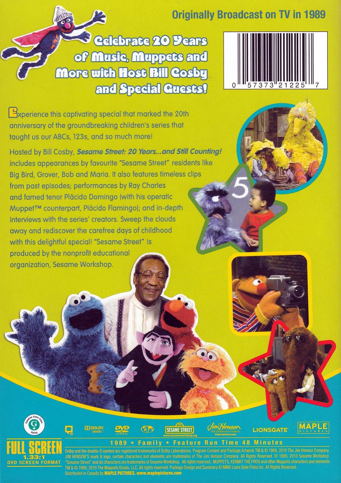 Sesame Street: 20 Years and Still Counting [DVD] - Very Good