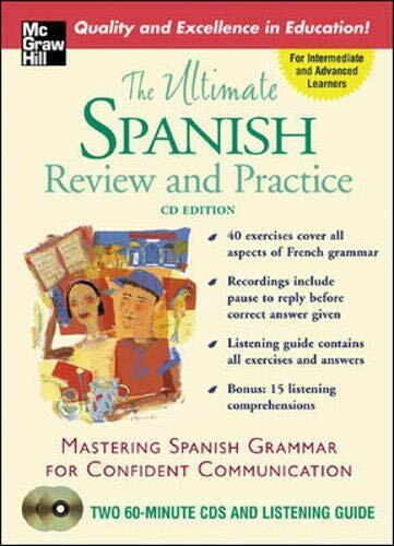 The Ultimate Spanish Review & Practice (Book w/2CDs) Gordon, Ronni and Stillman, David - Very Good