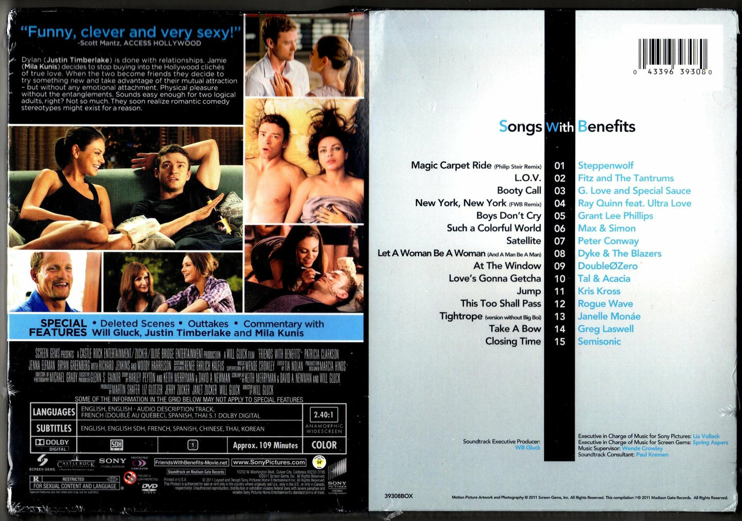 Friends with Benefits Bilingual [DVD] - Very Good