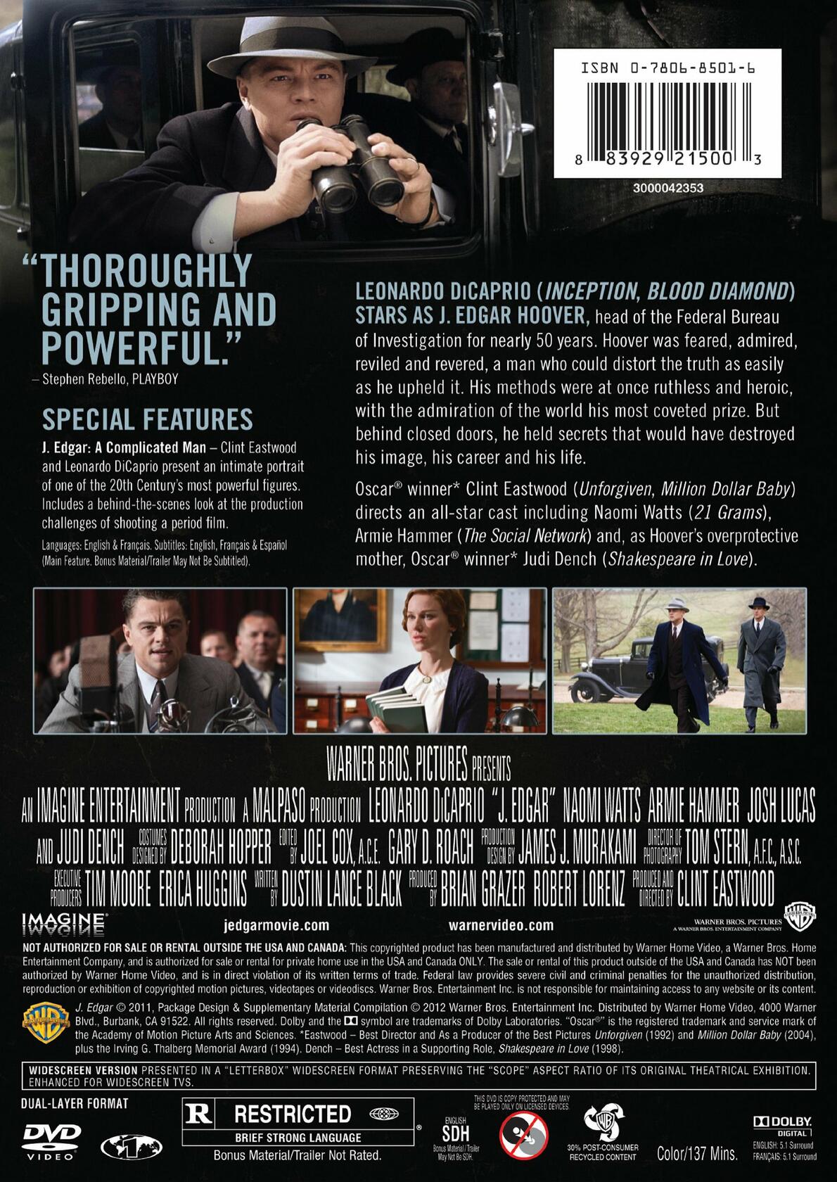 J. Edgar [DVD]