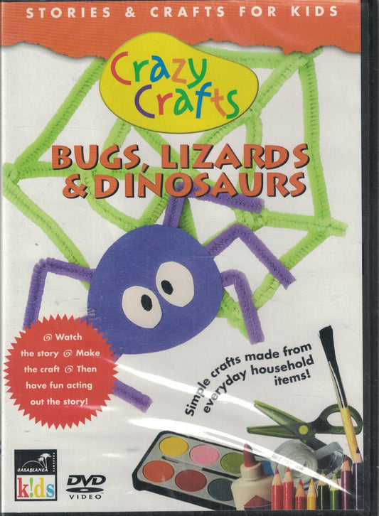 CRAZY CRAFTS BUGS LIZARDS AND DINOSAURS [DVD] - Very Good