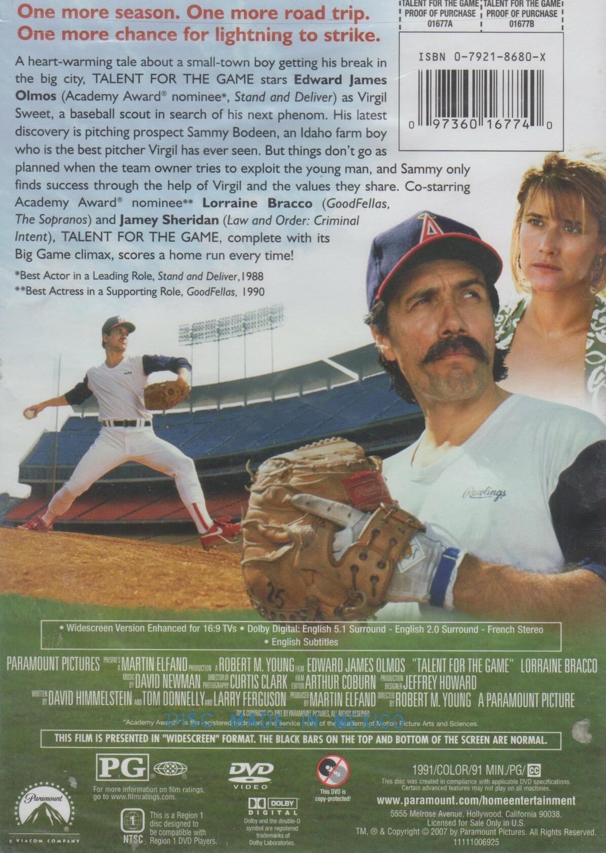 Talent for the Game (Bilingual) [DVD] - Very Good