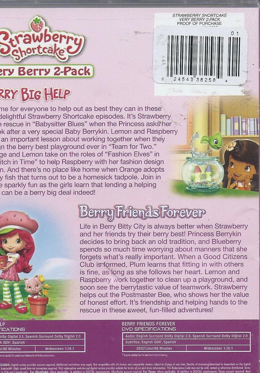 SS VERY BERRY 2-PACK BERRY BIG HELP * BERRY FRIENDS FOREVER [DVD] - Very Good