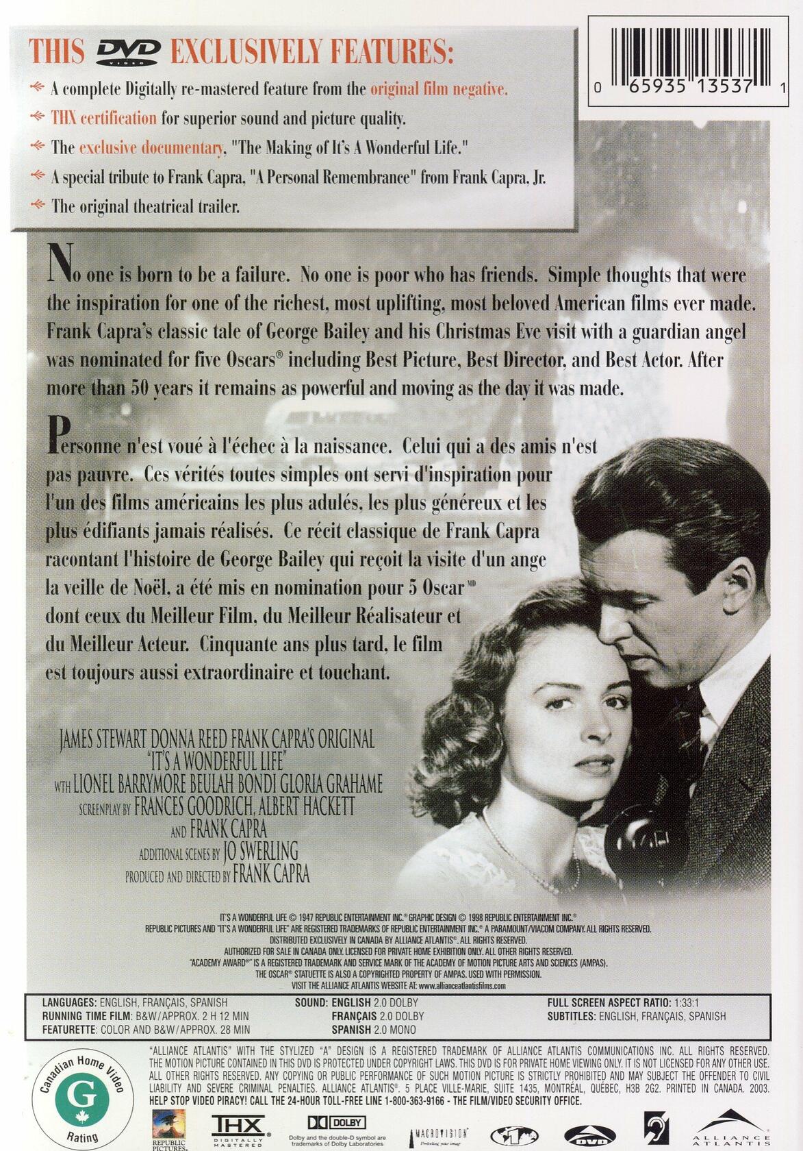 It's a Wonderful Life [DVD] - Very Good